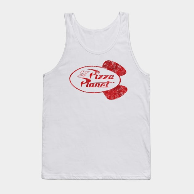 Pizza Planet Tank Top by moonsia